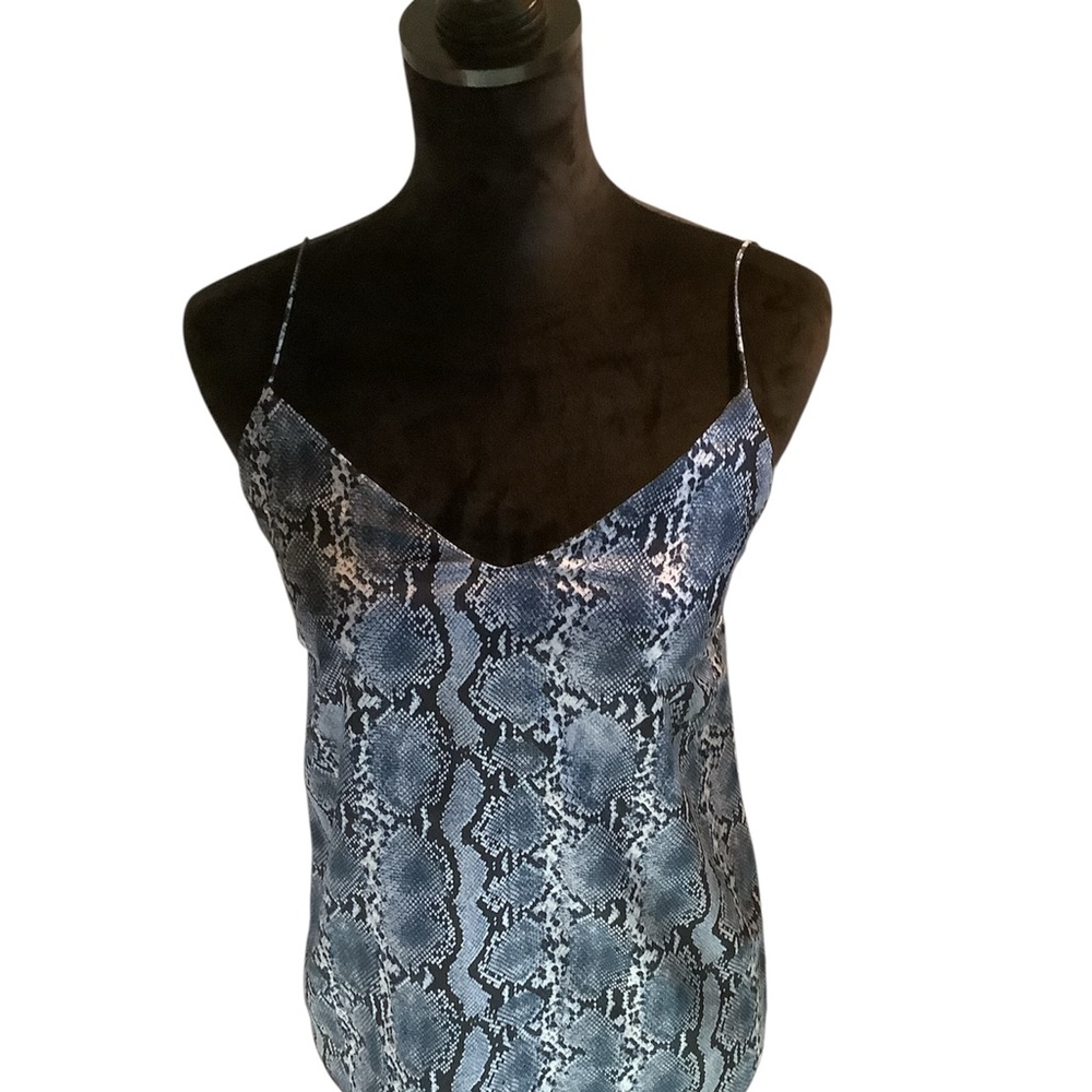 H&M Blue Fitted Camisole Top